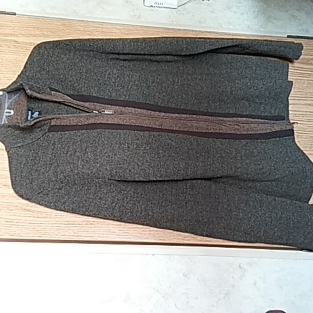 Alfani, Zip front, Merino wool, Sweater.